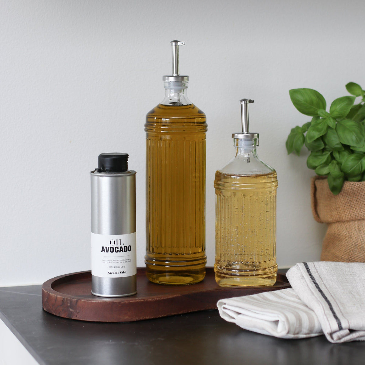 Olie/eddike flaske 500 ml aestetisk ele living
