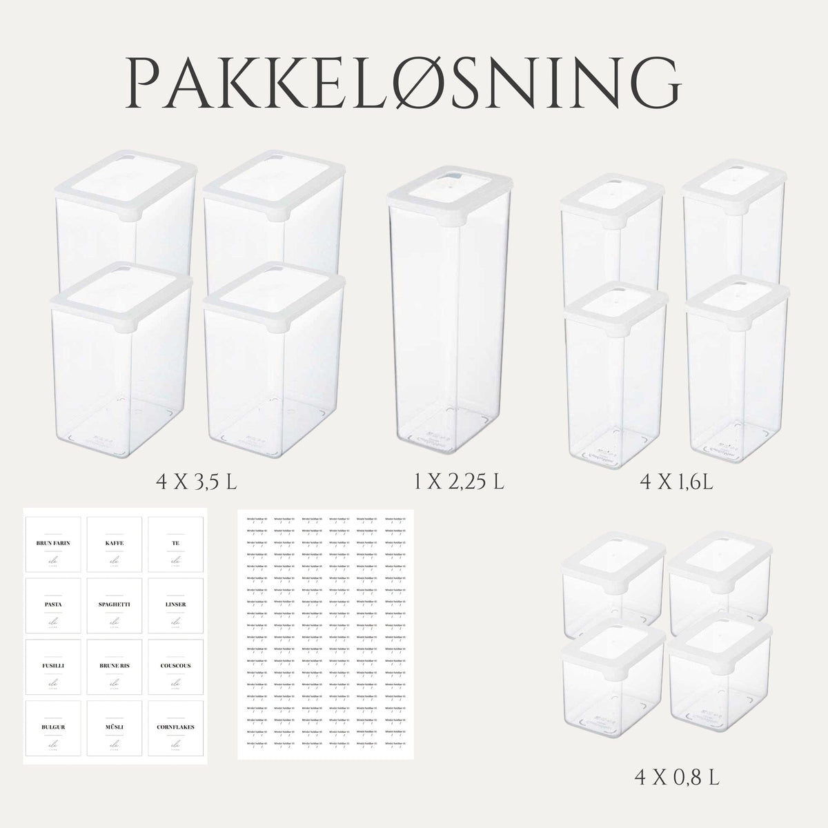 Pakkeløsning Stor pakkeløsning opbevaringsbøtter aestetisk ele living
