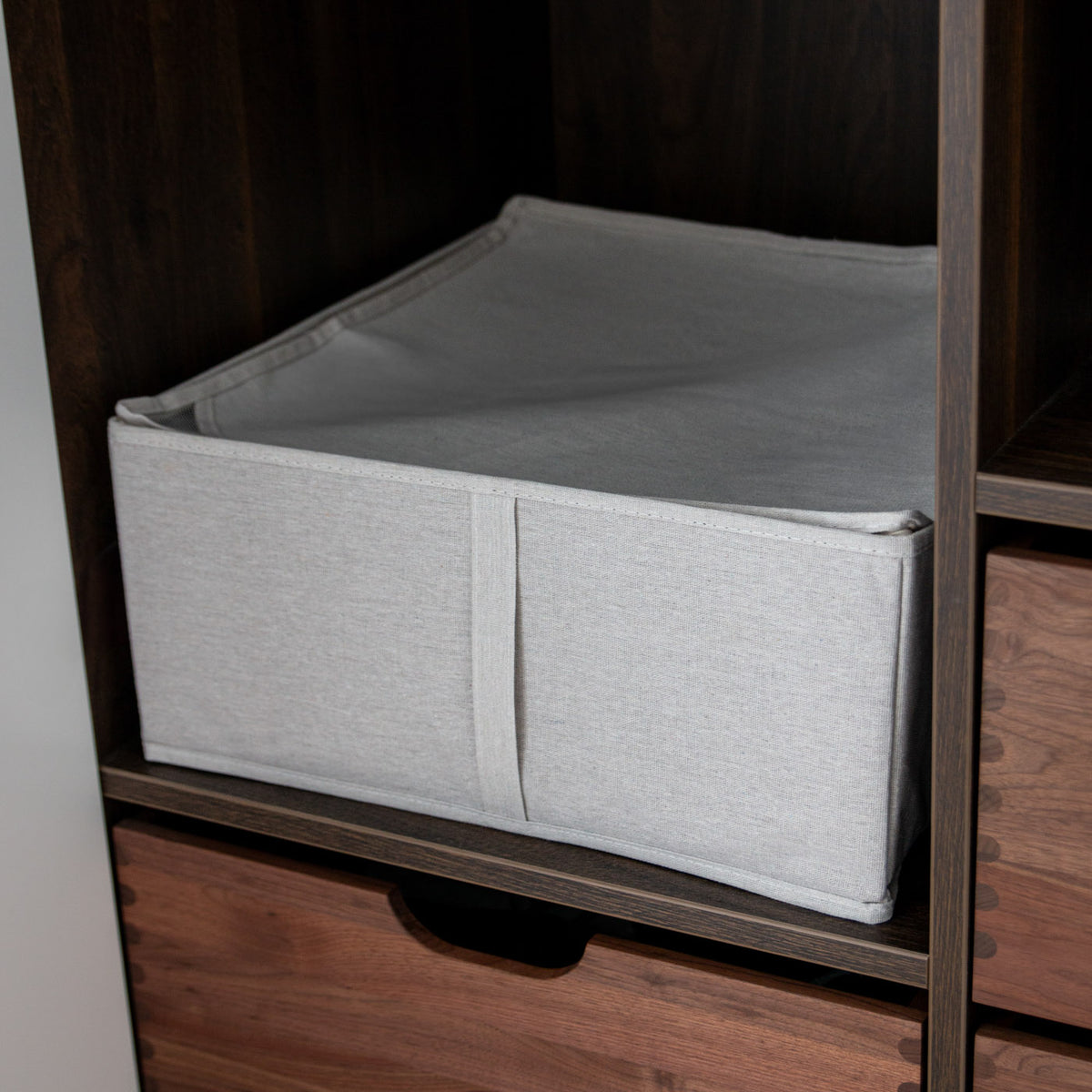 Opbevaringskasse i stof – beige